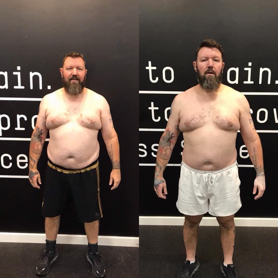 Kevin before and after
